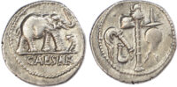 Julius Caesar, Silver Denarius