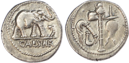 Julius Caesar, Silver Denarius