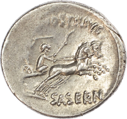 L. Hostilius Saserna, Silver Denarius