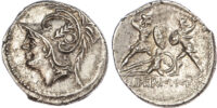 Q. Minucius Thermus, Silver Denarius