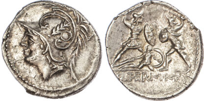 Q. Minucius Thermus, Silver Denarius