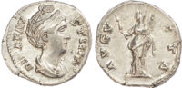 Diva Faustina I (Wife of Antoninus Pius), Silver Denarius