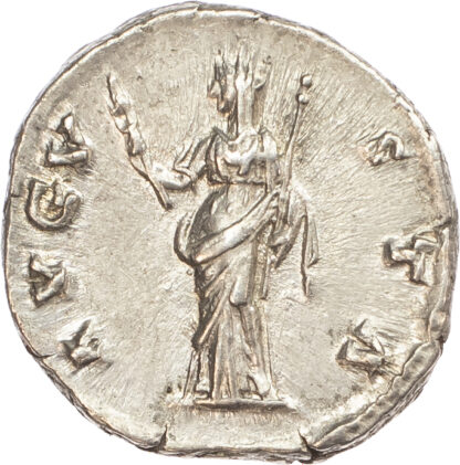 Diva Faustina I (Wife of Antoninus Pius), Silver Denarius
