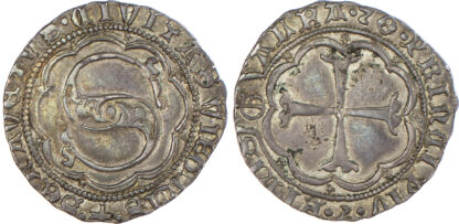 Italy, Siena, silver Grosso da 5 Soldi e mezzo, c. 1376-1391