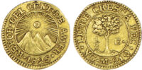 Central American Republic, Guatemala, gold 1/2 Escudo, 1825