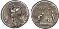 P. Licinius Nerva, Silver Denarius