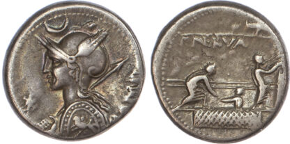 P. Licinius Nerva, Silver Denarius