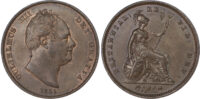 William IV, Penny, 1831