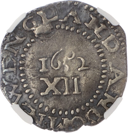 USA, New England, Massachusetts Bay Colony, silver Pine Tree Shilling - large planchet