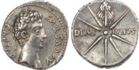 Augustus, Silver Denarius, Comet Type