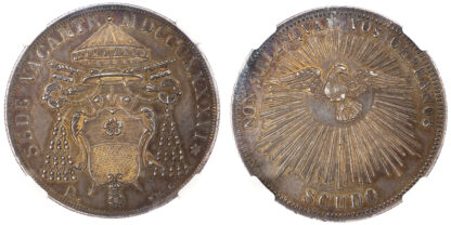 Italy, Papal States, Sede Vacante, silver Scudo, 1846 R