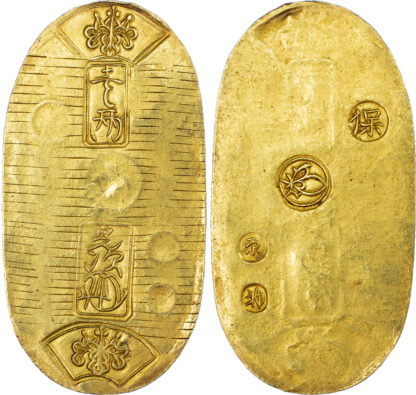 Japan, Tenpo (1837-1858), gold Koban - with custom box