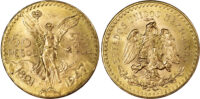 Mexico, Republic, gold 50 Pesos, 1947, Centennial of Independence