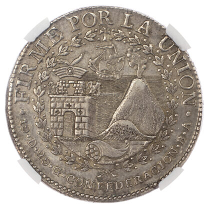 Peru, South Peru, silver 8 Reales, 1837 - AU 58