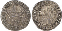 France, Provence, Jeanne of Naples (1362-1382), silver Gros à la couronne