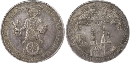 Germany, Osnabrück, Sede Vacante, silver Taler, 1698 - superb