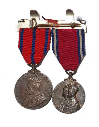 A Metropolitan Police Coronation and Jubilee Pair awarded to Police Constable M. McDonald
