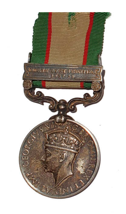 India General Service Medal 1936-39, one clasp North West Frontier 1937-39 awarded to Bearer Mohd Hussain