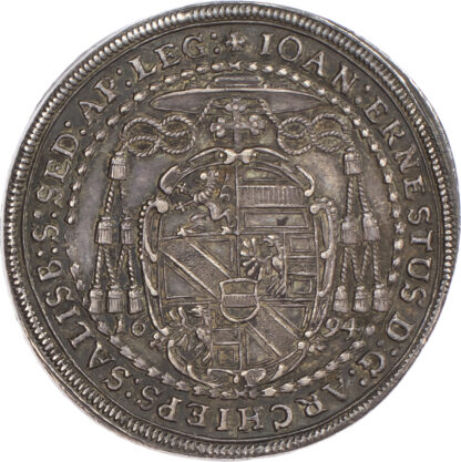 Austria, Salzburg, Johann Ernst von Thun und Hohenstein (1687-1709), silver Half Taler, 1694
