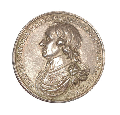 Cromwell, Lord Protector 1653 Silver Medal, Mid 18th Century