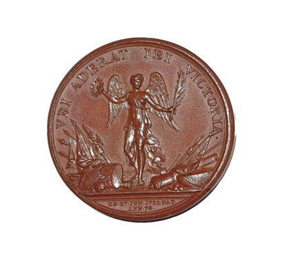 George I, Death of Marlborough, AE Medal 1722