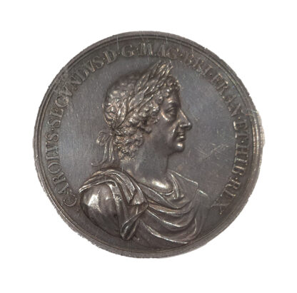 Charles II (1640-1685), Battle of Lowestoft, Silver Naval Reward Medal 1665