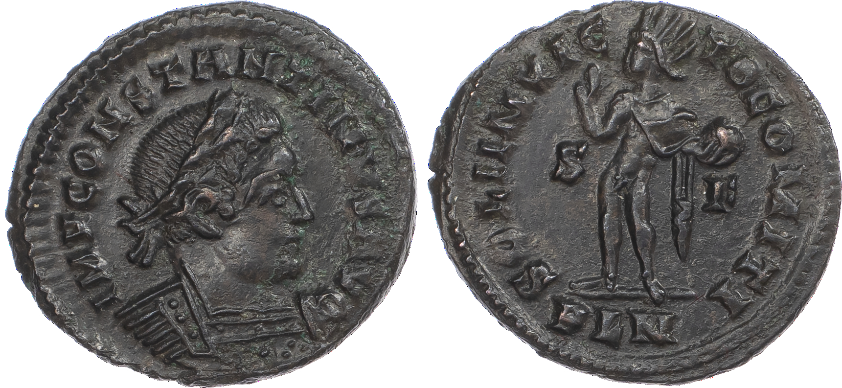 Constantine, London Mint Follis