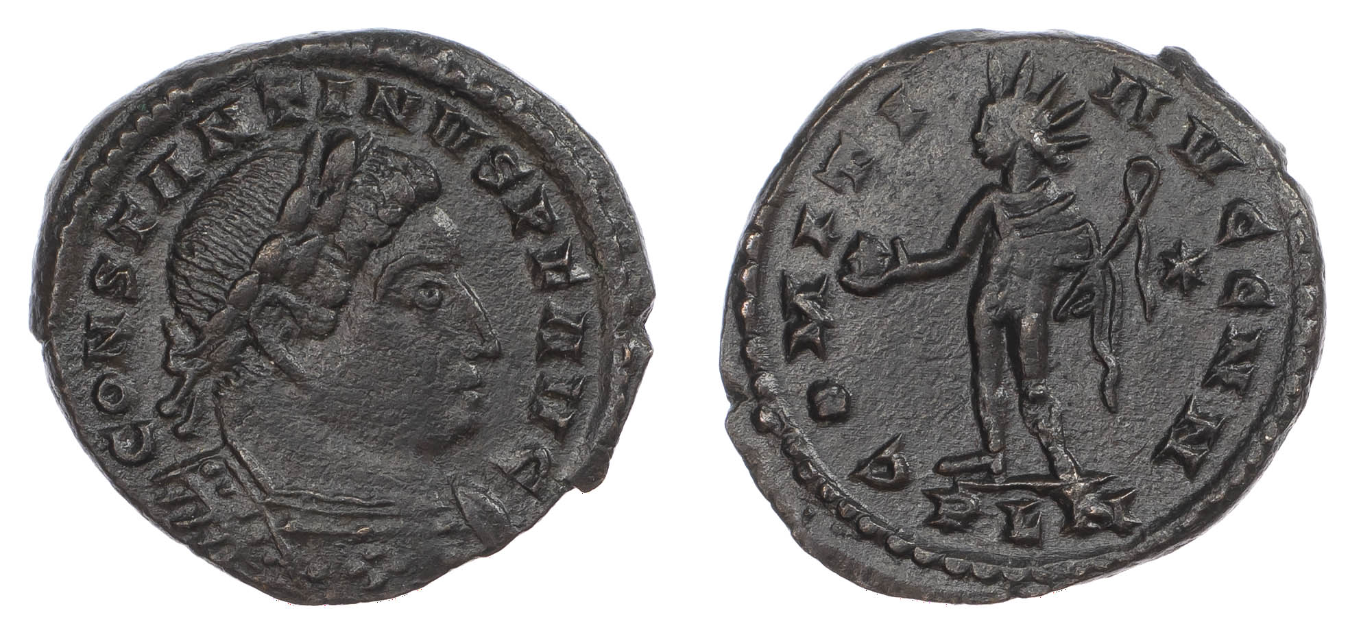 Constantine, London Mint Follis