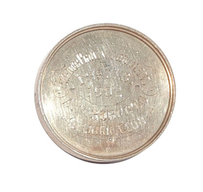 Scottish Borders, Bonspiel (Outdoor Curling Tournament), Selkirk Club Silver Prize Medal 1902