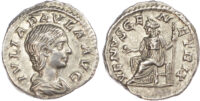 Julia Paula, Silver Denarius
