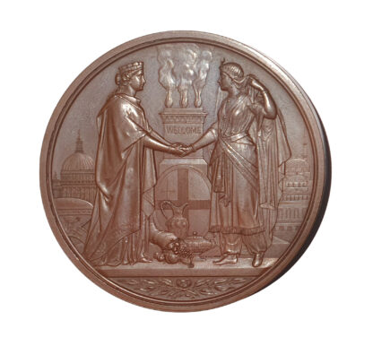 Corporation of London, Turkey, Abdul Aziz, Visit to the City of London AE Medal 1867