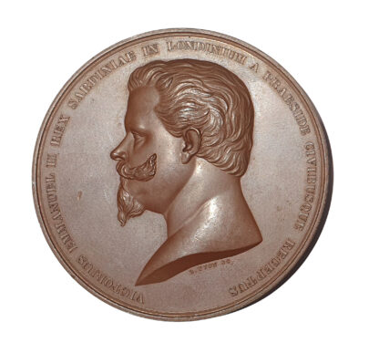 Corporation of London, Italy, Victor Emmanuel II, Visit to the City of London AE Medal 1885