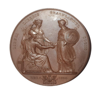 Corporation of London, Italy, Victor Emmanuel II, Visit to the City of London AE Medal 1885