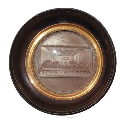 The Last Supper, Early 19th Century AE Framed Medal