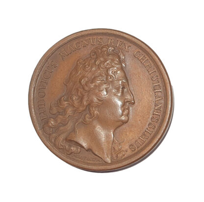 France, Louis XIV, Siege of Ath AE Medal 1697 18th Century Restrike
