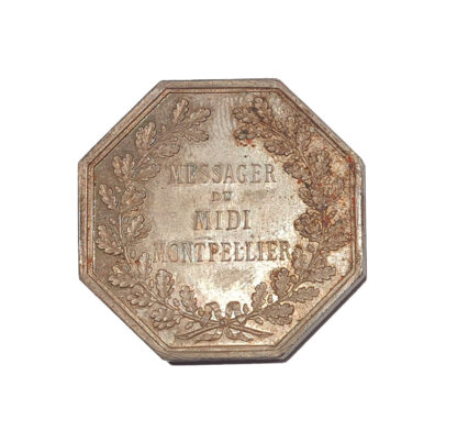 France, Messager du Midi (Newspaper), Silver Medal, 19th Century