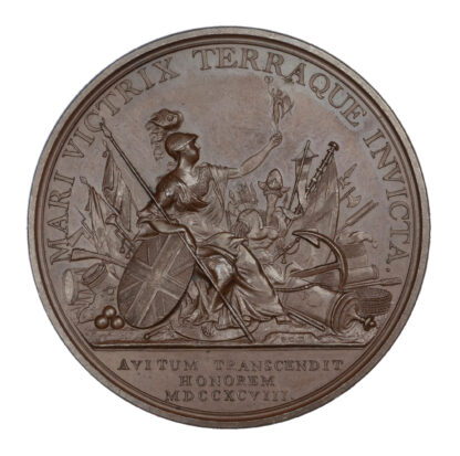 George III, British Victories, AE Medal 1798