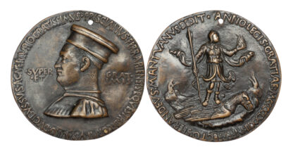 Renaissance Italy, Pelligrino Prisciani (c.1435-1518), Counsellor to Duke Borso and Ercole I, cast Bronze Medal, 1473