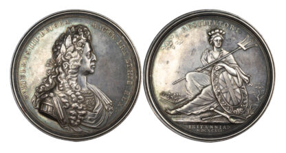 William III, Peace of Ryswick and State of Britain, Silver Medal 1697