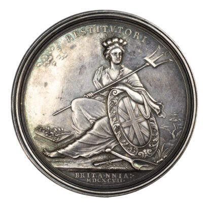 William III, Peace of Ryswick and State of Britain, Silver Medal 1697