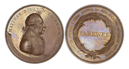 Death of Matthew Boulton, Copper Medal 1809