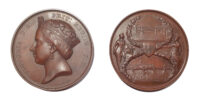 Victoria, Blackfriars Bridge and Holborn Viaduct Opened, AE Medal 1869