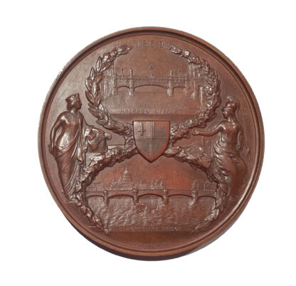 Victoria, Blackfriars Bridge and Holborn Viaduct Opened, AE Medal 1869
