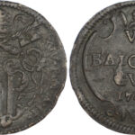 Italy, Papal States, Benedetto XIV (1740-1758), copper Baiocco