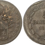 Italy, Papal States, Pio IX (1846-1870), copper 5 Baiocchi, 1851