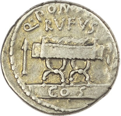 Q. Pompeius Rufus, Silver Denarius