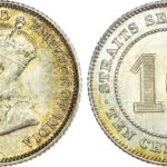 Straits Settlements, George V (1910-1936), silver 10 Cents