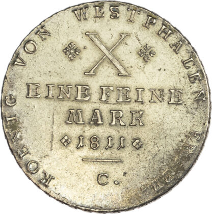 Germany, Westphalia, Hieronymus Napoléon (1807-1813), silver Convention Taler