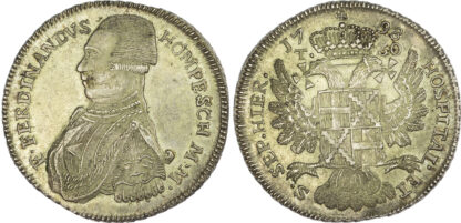 Malta, Ferdinand von Hompesch (1797-1798), silver 30 Tari, 1798