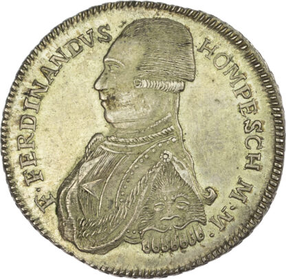 Malta, Ferdinand von Hompesch (1797-1798), silver 30 Tari, 1798